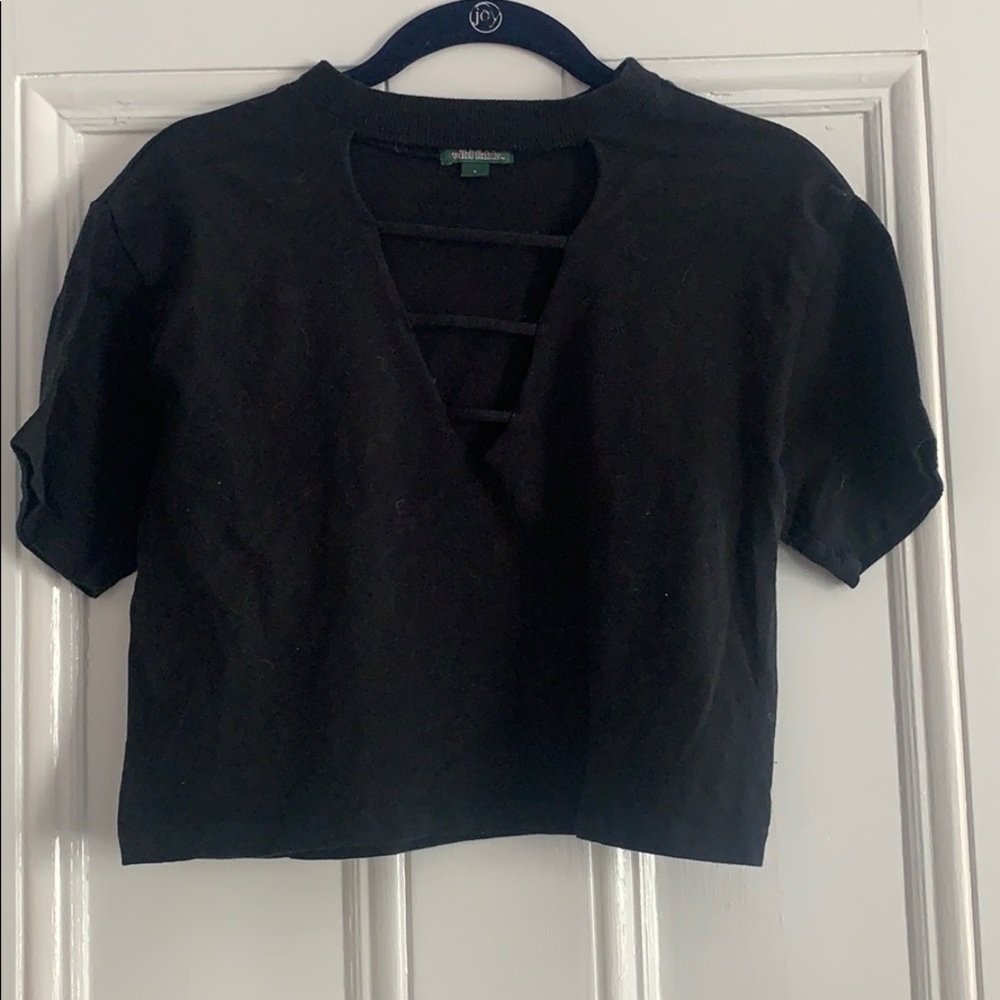 Black Wild Fable V-neck Tee